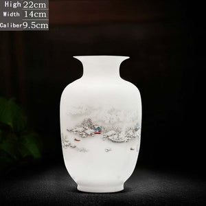 Jingdezhen Ceramic Vase Vintage Chinese Traditional Vases Home Decoration Animal Vase Fine Smooth Surface Furnishing Articles acacuss
