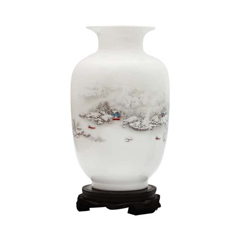 Jingdezhen Ceramic Vase Vintage Chinese Traditional Vases Home Decoration Animal Vase Fine Smooth Surface Furnishing Articles acacuss