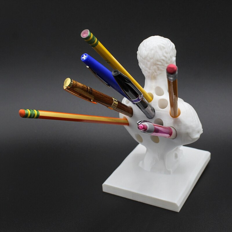 Julius Caesar statue Office Desk Pen Holder Office Desk Organizer Office Decor pen Rack Gift Stationery teacher gift acacuss