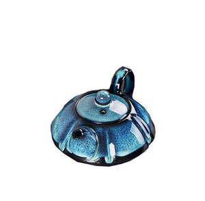 Jun kiln change glaze teapot,temmoku glaze pot Handmade kettle kung fu teapot Chinese tea ceremony supplies teapot 180ml acacuss