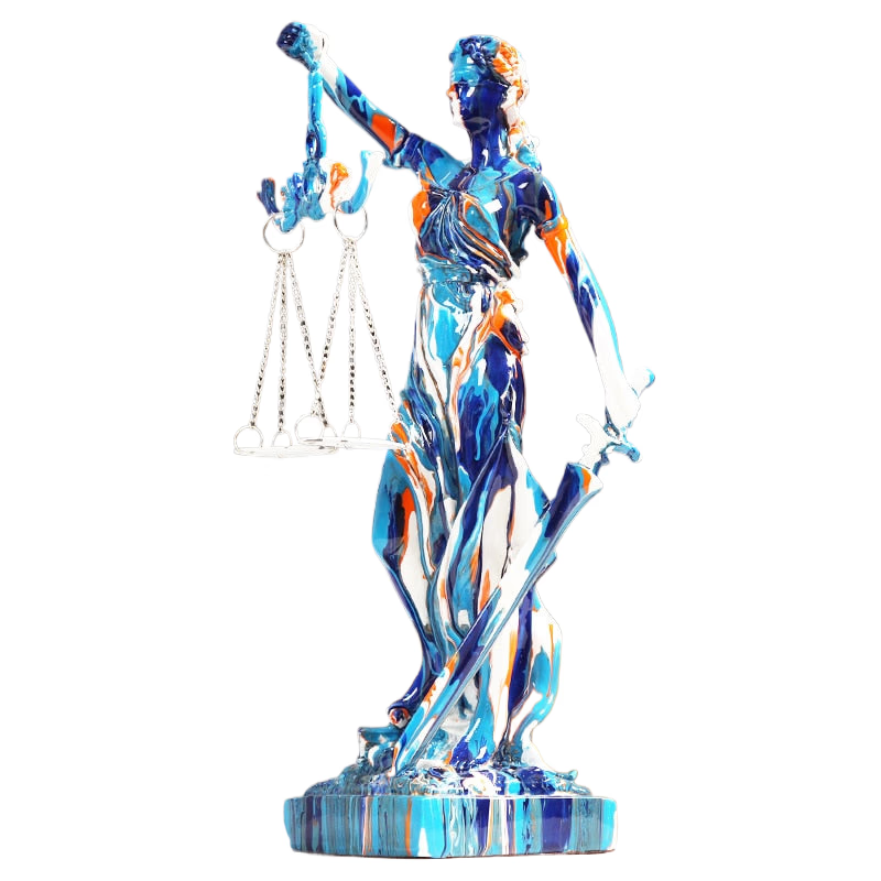 Justice Goddess Statue Resin Crafts Living Room Desktop Decoration Office Desk Miniature Figurines Modern Nordic Art Home Decor acacuss