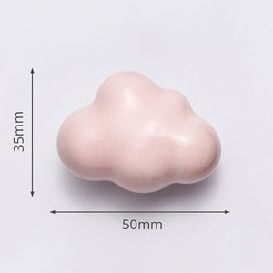 KAK Ceramic Cartoon Furniture Knobs Kids Room Drawer Closet Handles for Cabinets Colorful Cloud Star Kitchen Handle Hardware acacuss