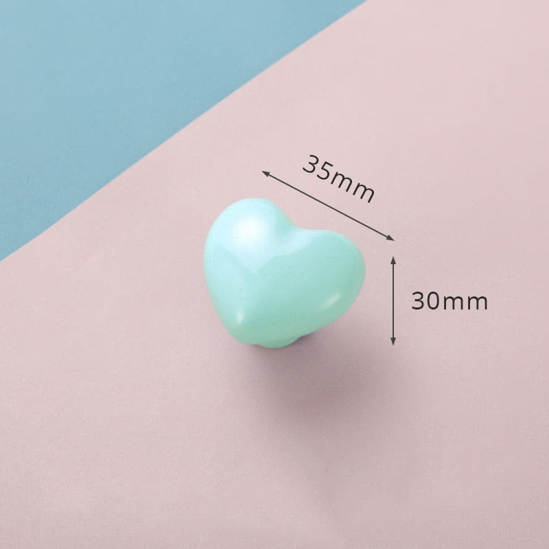 KAK Ceramic Cartoon Furniture Knobs Kids Room Drawer Closet Handles for Cabinets Colorful Cloud Star Kitchen Handle Hardware acacuss