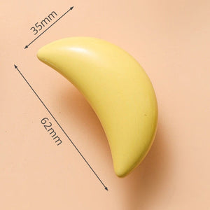 KAK Ceramic Cartoon Furniture Knobs Kids Room Drawer Closet Handles for Cabinets Colorful Cloud Star Kitchen Handle Hardware acacuss
