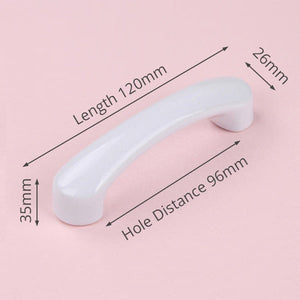 KAK Ceramic Cartoon Furniture Knobs Kids Room Drawer Closet Handles for Cabinets Colorful Cloud Star Kitchen Handle Hardware acacuss