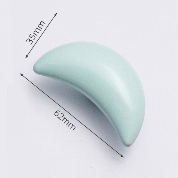 KAK Ceramic Cartoon Furniture Knobs Kids Room Drawer Closet Handles for Cabinets Colorful Cloud Star Kitchen Handle Hardware acacuss