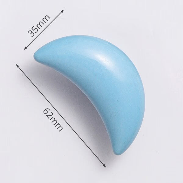 KAK Ceramic Cartoon Furniture Knobs Kids Room Drawer Closet Handles for Cabinets Colorful Cloud Star Kitchen Handle Hardware acacuss