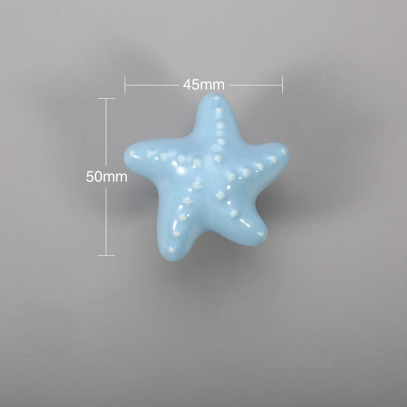 KAK Ceramic Cartoon Furniture Knobs Kids Room Drawer Closet Handles for Cabinets Colorful Cloud Star Kitchen Handle Hardware acacuss