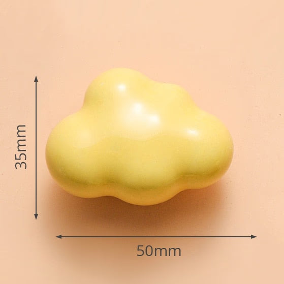 KAK Ceramic Cartoon Furniture Knobs Kids Room Drawer Closet Handles for Cabinets Colorful Cloud Star Kitchen Handle Hardware acacuss
