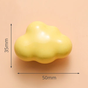 KAK Ceramic Cartoon Furniture Knobs Kids Room Drawer Closet Handles for Cabinets Colorful Cloud Star Kitchen Handle Hardware acacuss