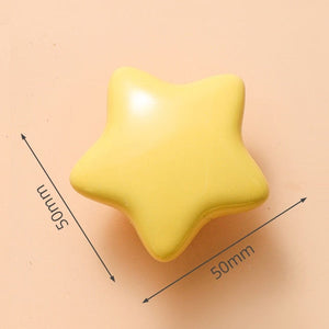 KAK Ceramic Cartoon Furniture Knobs Kids Room Drawer Closet Handles for Cabinets Colorful Cloud Star Kitchen Handle Hardware acacuss