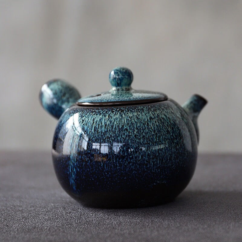 ACACUSS KYUSU Japanese Ceramic kiln stone grinding teapot 230 ml Thumb Chinese Tea Pot  Kung Fu Tea Pot - ACACUSS