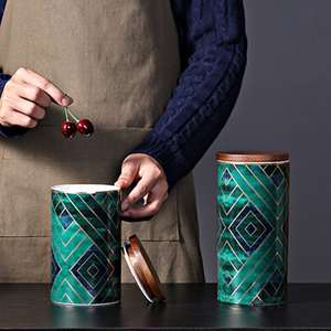 Keramik kaffeedose luftdicht kaffeebehälter | Teedosen aus Keramik, Retro-Steingut, luftdicht - acacuss