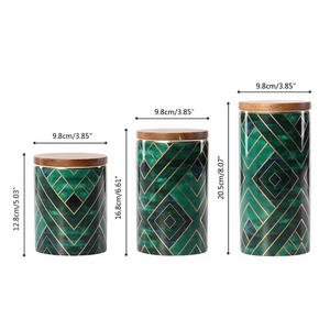 Keramik kaffeedose luftdicht kaffeebehälter | Teedosen aus Keramik, Retro-Steingut, luftdicht - acacuss