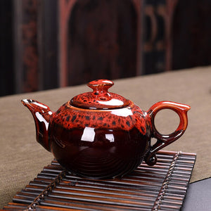 Kiln change glaze Chinese Traditional Tea pot, Elegant Design Tea Sets Service , China Red teapot Creative Gifts acacuss