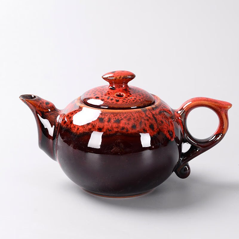 Kiln change glaze Chinese Traditional Tea pot, Elegant Design Tea Sets Service , China Red teapot Creative Gifts acacuss