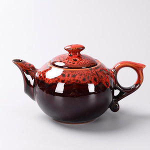 Kiln change glaze Chinese Traditional Tea pot, Elegant Design Tea Sets Service , China Red teapot Creative Gifts acacuss