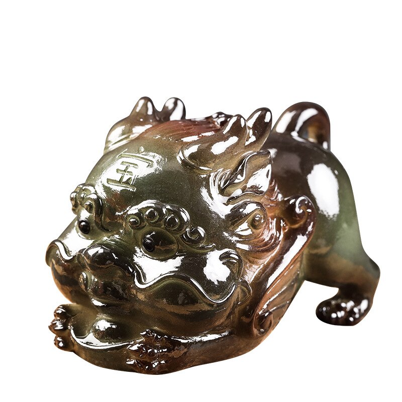 Kitchen,Dining & Bar Resin Luminous Tea Ornaments Ornaments Crystal Clear Ornament Tea Table Accessories Color Changing Tea Set acacuss