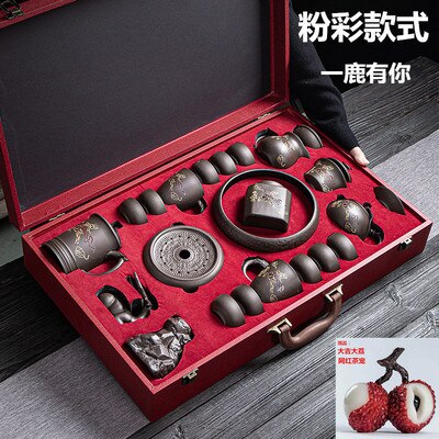 Kung Fu Chinese Cup Tea Set Accessories Service Bubble Gaiwan Kettle Tea Set Infuser Maker Jogo De Xicaras Kitchen Sets YX50TS acacuss