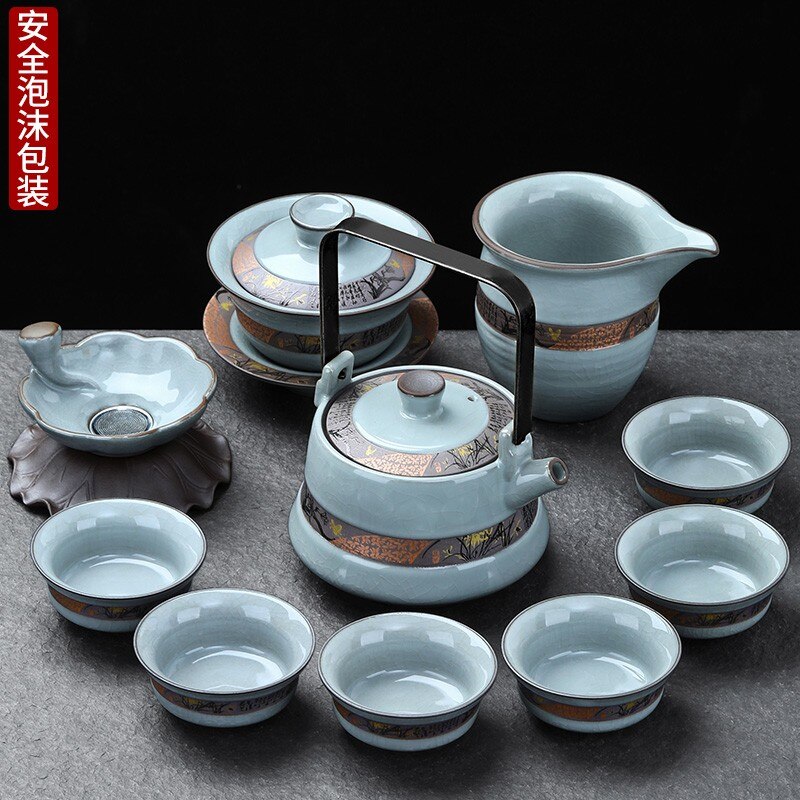 Kung Fu Chinese Tea Set Pot Mugs Kettle Infuser Maker Travel Ceremony Service Tea Set Accessories Chaleira Teapot Set acacuss