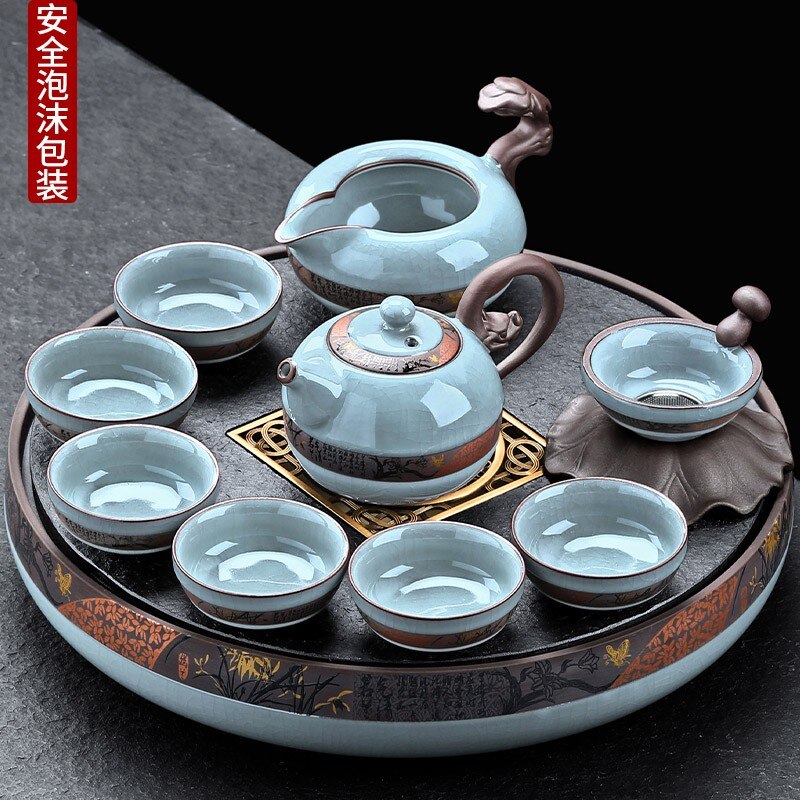 Kung Fu Chinese Tea Set Pot Mugs Kettle Infuser Maker Travel Ceremony Service Tea Set Accessories Chaleira Teapot Set acacuss