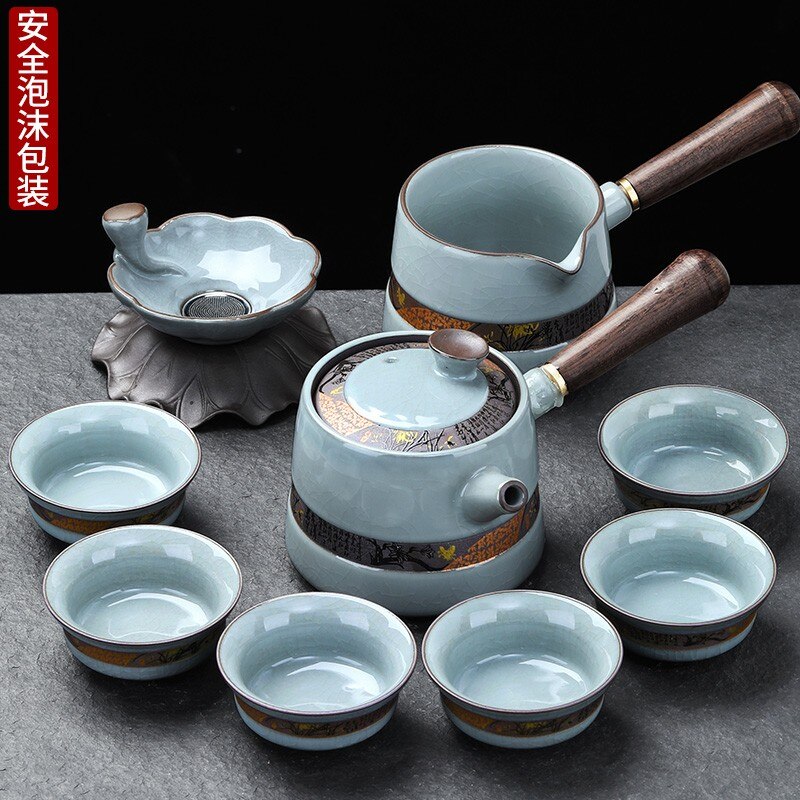 Kung Fu Chinese Tea Set Pot Mugs Kettle Infuser Maker Travel Ceremony Service Tea Set Accessories Chaleira Teapot Set acacuss
