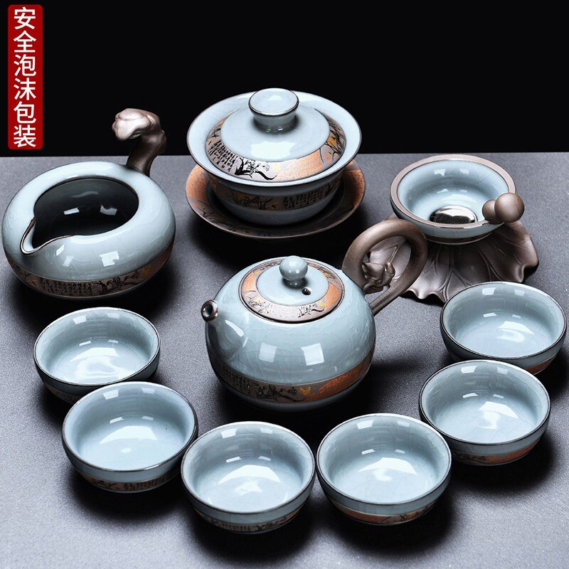 Kung Fu Chinese Tea Set Pot Mugs Kettle Infuser Maker Travel Ceremony Service Tea Set Accessories Chaleira Teapot Set acacuss