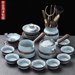 Kung Fu Chinese Tea Set Pot Mugs Kettle Infuser Maker Travel Ceremony Service Tea Set Accessories Chaleira Teapot Set acacuss