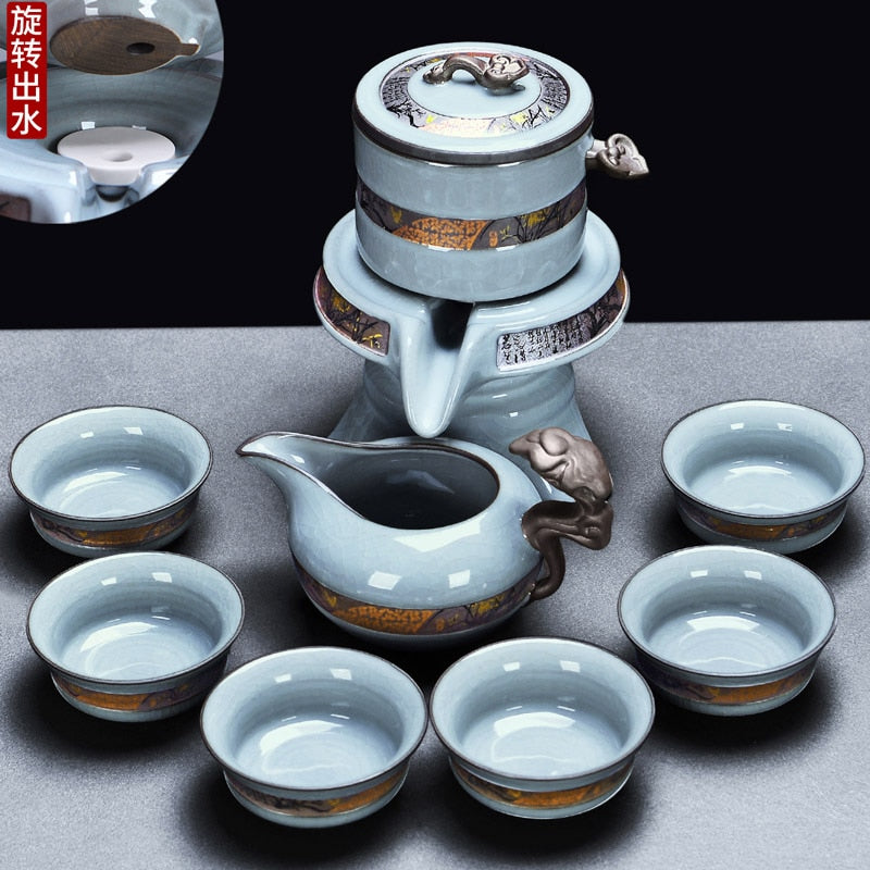 Kung Fu Chinese Tea Set Pot Mugs Kettle Infuser Maker Travel Ceremony Service Tea Set Accessories Chaleira Teapot Set acacuss