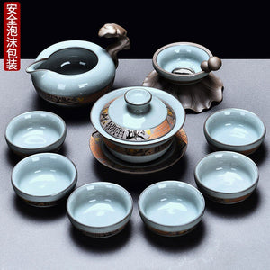 Kung Fu Chinese Tea Set Pot Mugs Kettle Infuser Maker Travel Ceremony Service Tea Set Accessories Chaleira Teapot Set acacuss