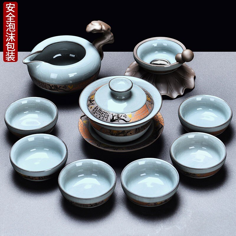 Kung Fu Chinese Tea Set Pot Mugs Kettle Infuser Maker Travel Ceremony Service Tea Set Accessories Chaleira Teapot Set acacuss