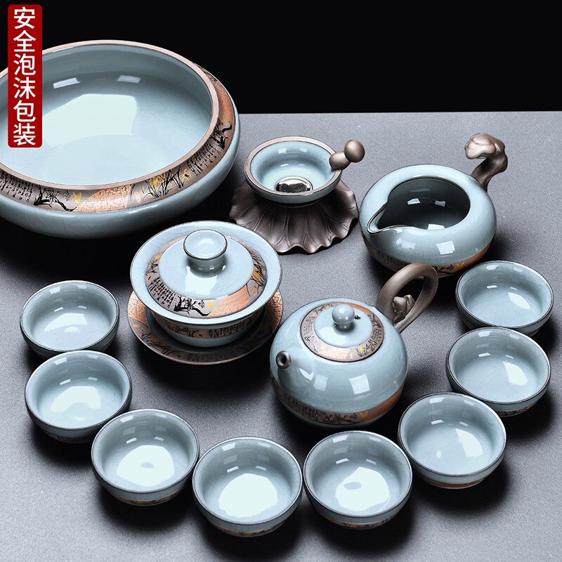Kung Fu Chinese Tea Set Pot Mugs Kettle Infuser Maker Travel Ceremony Service Tea Set Accessories Chaleira Teapot Set acacuss