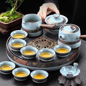 Kung Fu Chinese Tea Set Pot Mugs Kettle Infuser Maker Travel Ceremony Service Tea Set Accessories Chaleira Teapot Set acacuss
