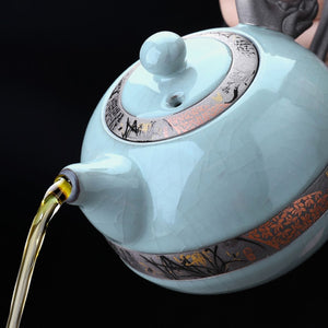 Kung Fu Chinese Tea Set Pot Mugs Kettle Infuser Maker Travel Ceremony Service Tea Set Accessories Chaleira Teapot Set acacuss