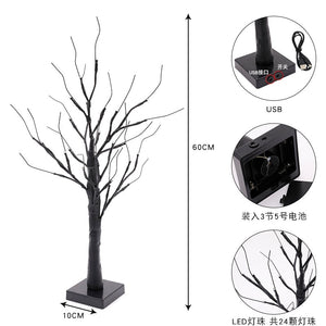 LED Birch Lights Halloween Decorations Holiday Party Supplies Table Christmas Tree Lights Home Decor Scene Setting acacuss