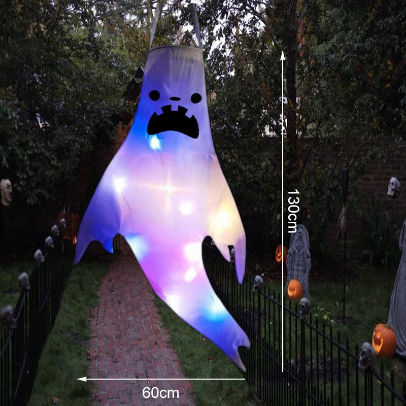 LED Light Halloween Hanging Ghost Kids Favors Halloween Party Outdoor Indoor Home Decoration Spooky Lamp Bar Horror Props 2023 acacuss