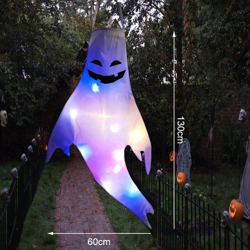 LED Light Halloween Hanging Ghost Kids Favors Halloween Party Outdoor Indoor Home Decoration Spooky Lamp Bar Horror Props 2023 acacuss