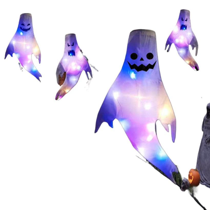 LED Light Halloween Hanging Ghost Kids Favors Halloween Party Outdoor Indoor Home Decoration Spooky Lamp Bar Horror Props 2023 acacuss