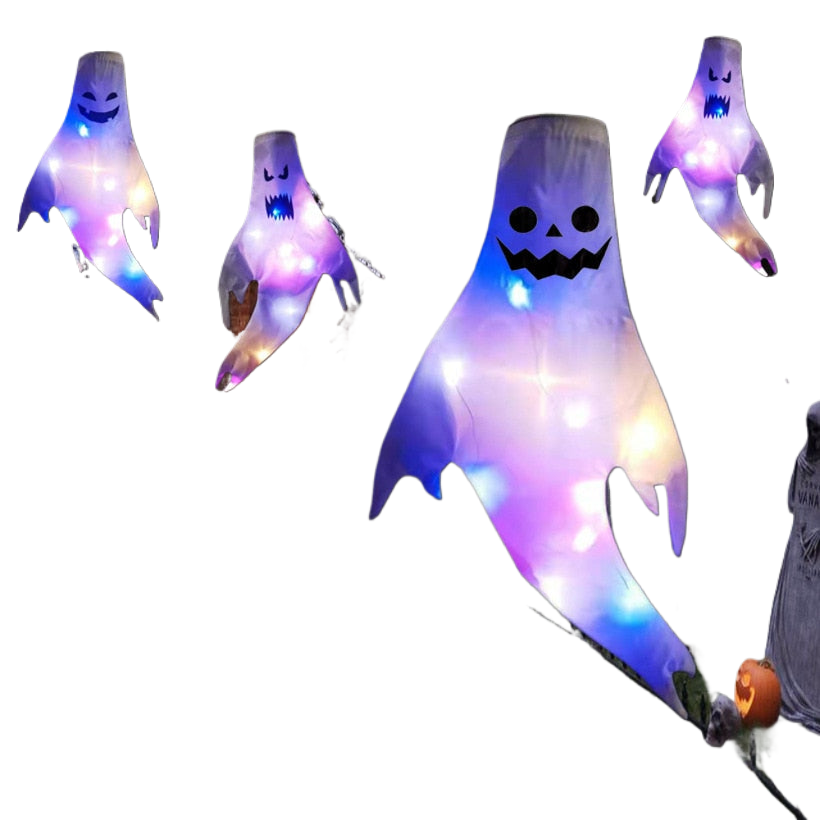 LED Light Halloween Hanging Ghost Kids Favors Halloween Party Outdoor Indoor Home Decoration Spooky Lamp Bar Horror Props 2023 acacuss