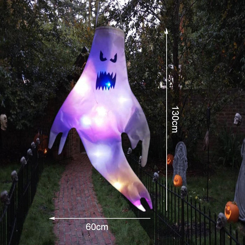 LED Light Halloween Hanging Ghost Kids Favors Halloween Party Outdoor Indoor Home Decoration Spooky Lamp Bar Horror Props 2023 acacuss