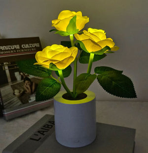 LED Sunflower Bouquet Night Light Simulation Flower Atmosphere Desk Light Romantic Bedside Flower Lamp Gift Cafe Home Room Decor acacuss