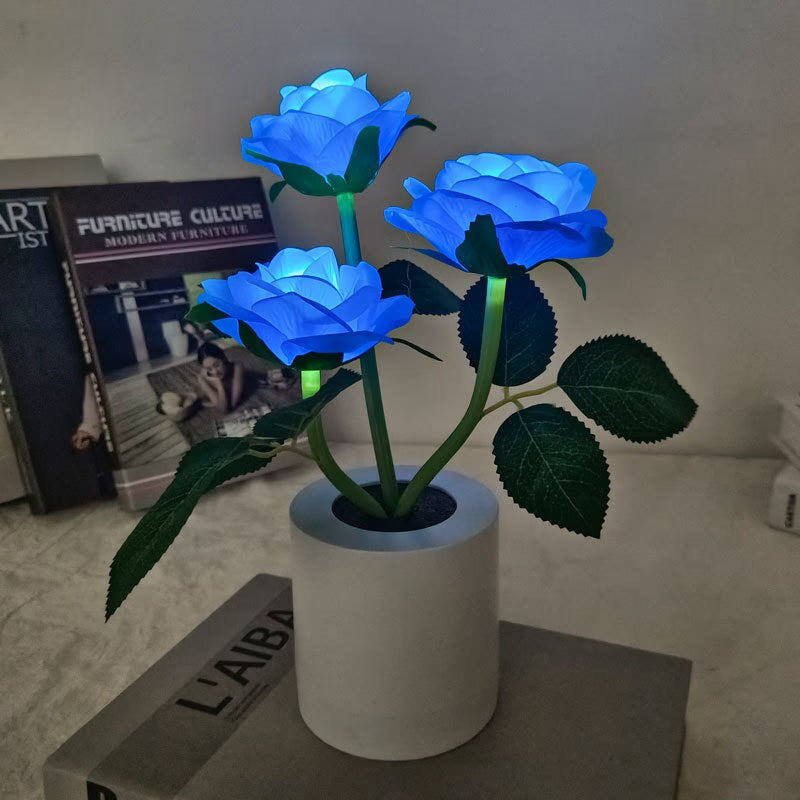 LED Sunflower Bouquet Night Light Simulation Flower Atmosphere Desk Light Romantic Bedside Flower Lamp Gift Cafe Home Room Decor acacuss