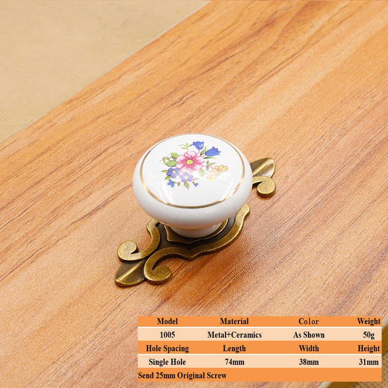 LSTABAN New Chinese Modern Simple Drawer Cupboard Wardrobe Wine Cabinet Bookcase Ceramic Single Hole Zinc Alloy Round Handle acacuss