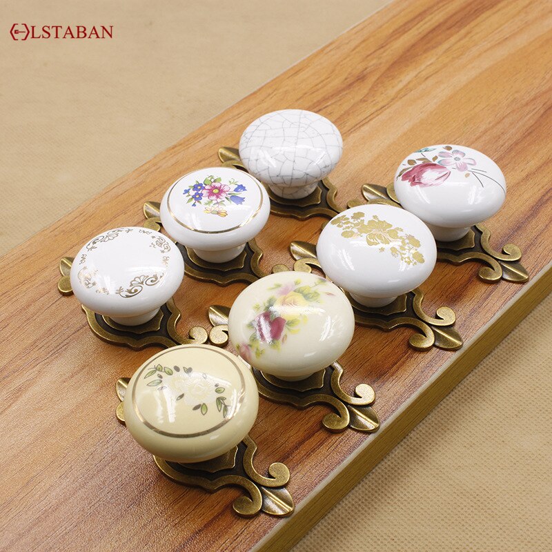 LSTABAN New Chinese Modern Simple Drawer Cupboard Wardrobe Wine Cabinet Bookcase Ceramic Single Hole Zinc Alloy Round Handle acacuss