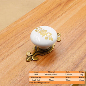 LSTABAN New Chinese Modern Simple Drawer Cupboard Wardrobe Wine Cabinet Bookcase Ceramic Single Hole Zinc Alloy Round Handle acacuss