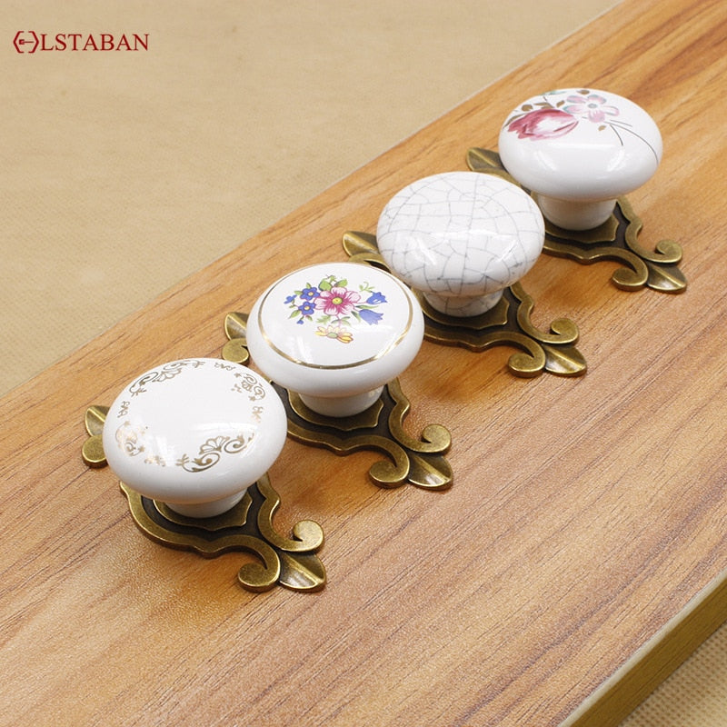 LSTABAN New Chinese Modern Simple Drawer Cupboard Wardrobe Wine Cabinet Bookcase Ceramic Single Hole Zinc Alloy Round Handle acacuss