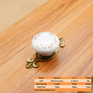 LSTABAN New Chinese Modern Simple Drawer Cupboard Wardrobe Wine Cabinet Bookcase Ceramic Single Hole Zinc Alloy Round Handle acacuss