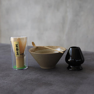 LUWU traditional matcha sets natural bamboo matcha whisk ceremic matcha bowl whisk holder japanese style tea sets acacuss