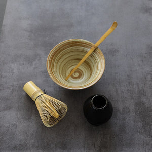 LUWU traditional matcha sets natural bamboo matcha whisk ceremic matcha bowl whisk holder japanese style tea sets acacuss