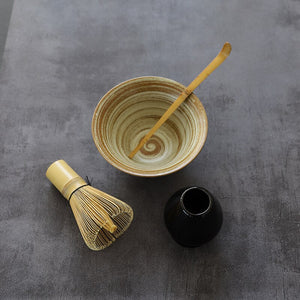 LUWU traditional matcha sets natural bamboo matcha whisk ceremic matcha bowl whisk holder japanese style tea sets acacuss